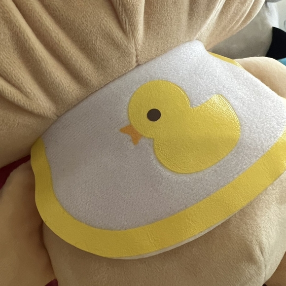 New Animal Baby Neko-chan Cat Duck Bib Plush 15'' - Picture 2 of 3